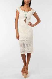 UrbanOutfitters  Lucca Couture Bodycon Lace Midi Dress