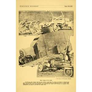  1914 Print World War I Uses of the Auto Gun Turret Food 