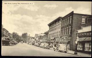 Hackettstown, N.J., Main Street, Cars, Shops (1949)  