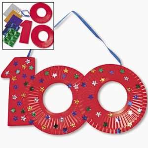  Paper Plate 100th Day Of School Craft Kit   Teaching 