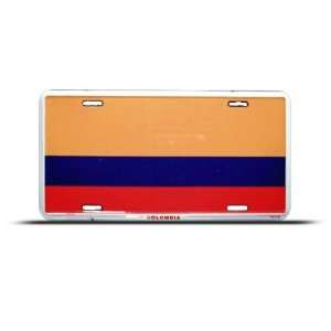 Colombia Colombian Flag Metal License Plate Sign 