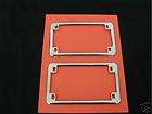 CHROME MOTORCYCLE LICENSE PLATE FRAMES NEW TEN PACK
