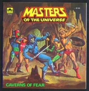 MASTERS OF THE UNIVERSE CAVERNS OF FEAR GOLDEN BOOK  