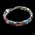 tibet silver multicolor jade turquoise bead bracelet returns accepted 