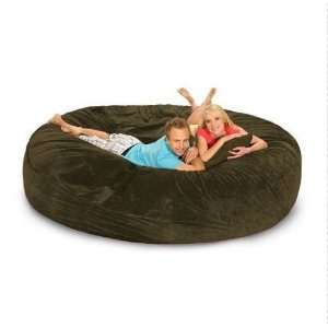   JDM MS007 cover Junior Round RelaxSack   Microsuede Olive COVER ONLY