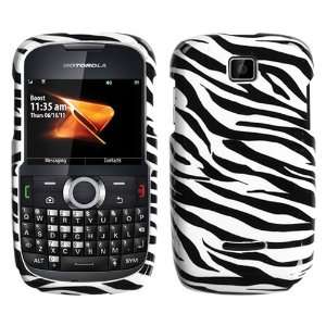   Cell Phone Case for Motorola Theory WX430 Boost Mobile   Zebra: Cell
