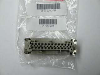 This auction is for 1 Harting Female insert 09330242716 Han E24F NNB