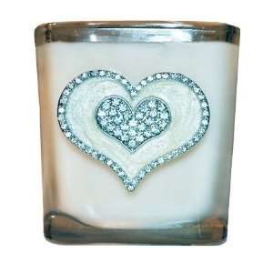   Candle, 22ozs of quality wax, fragrance & heart embellishment Home