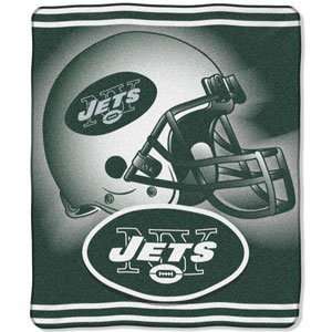  New York Jets Royal Plush Raschel NFL Blanket (Burst 