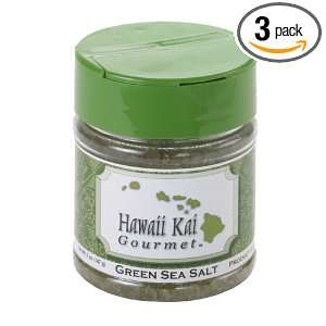 Hawaii Kai Gourmet Green Sea Salt, 5 Ounce Bottles (Pack of 3)  