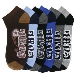  HS Men Ankle Socks Goal Design (size 10 13) 6 Colors 6 