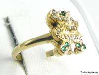 ARETHUSA Sorority 10k Gold Jeweled Sigma Gamma Phi RING  