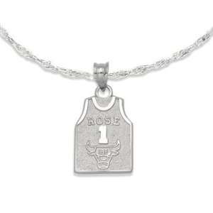 Chicago Bulls NBA Sterling Silver Pendant With Chain