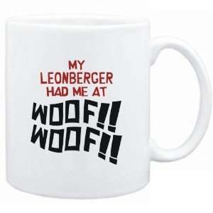    Mug White MY Leonberger HAD ME AT WOOF Dogs: Sports & Outdoors