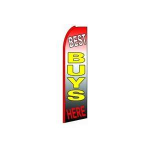  Best Buys Here (Red/Yellow/Black) Feather Banner Flag (11 