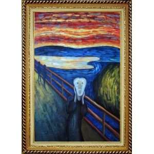  The Scream, Munch Reproduction Oil Painting, with Linen 