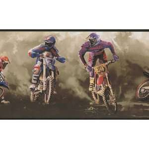   : Motocross Wallpaper Border in York Border Gallery: Home Improvement