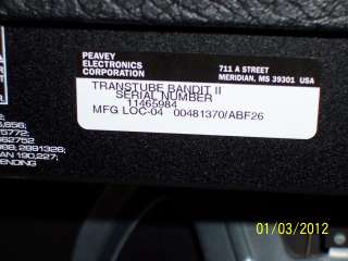 PEAVEY TRANSTUBE BANDIT 112 GUITAR AMP AMPLIFIER SHEFFIELD 1230  