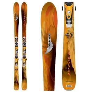   Rossignol Bandit B74 Skis + Bindings 160 cm NEW