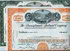 Lot of 2 Pennsylvania Railroad Stock Certificates Horse  