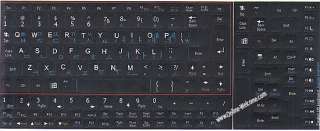 Netbook Korean English keyboard sticker Black mini  