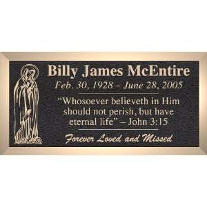  Mary Halo   Cast Bronze Memorial Grave Marker   4 Sizes 