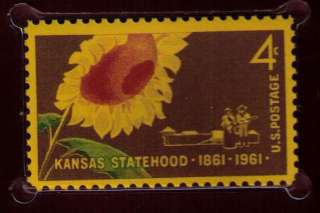 Cent Kansas Statehood U.S. Postage Stamp 1861 1961  
