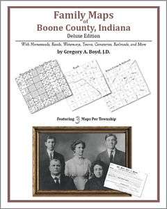 Family Maps Boone County Indiana Genealogy Plat History  