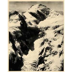  1943 Mont Blanc Monte Bianco Mountain Alps France Italy 