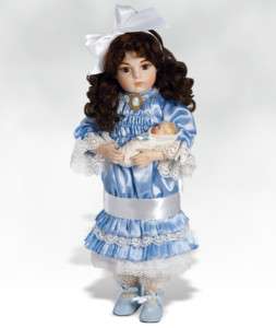 Elizabeth and Baby Aimee, 20 Inch Doll in Porcelain  
