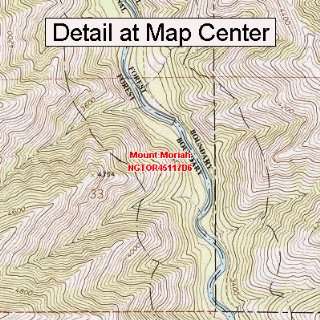   Topographic Quadrangle Map   Mount Moriah, Oregon (Folded/Waterproof