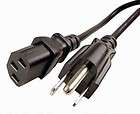   USA 3 Prong AC Power Cord Cable for Printers & PC Desktop Comp 5 FT