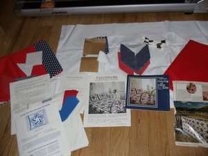   & Gardens Bicentennial Quilt Kit 1976 + 2 Pillow Kits Mint  