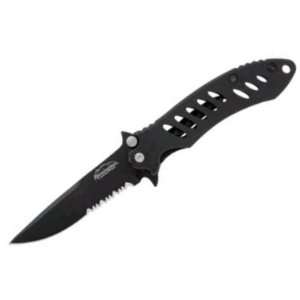   Drop Point FAST Linerlock Knife with Black Handles