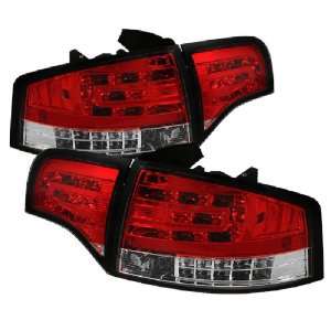  Spyder Auto Audi A4 Red Clear LED Tail Light Automotive