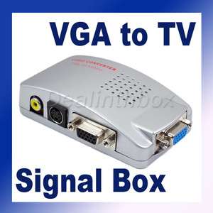 PC Laptop VGA to TV VGA RCA S video Converter Adapters  