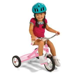  Girls Classic Pink 10 Tricycle w/Push Handle by Radio 
