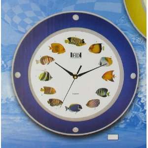  Tropical Fish Bathroom Wall Mounted Clock: Home & Kitchen
