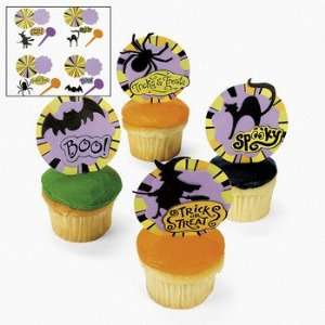 Halloween Cupcake Picks Kit   Candy & Cooking  Grocery 