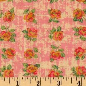  44 Wide Lily Rose Rows Of Roses Hibiscus Fabric By The 