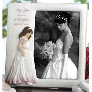 Pack of 2 Latin American Girl Porcelain Quinceanera Picture Frames 7.5 