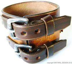 Johnny Depp Leather Watchband* Cuff Custom Made in NYC  
