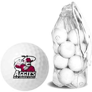  New Mexico State Aggies NCAA 15 Golf Ball Clear Pack 