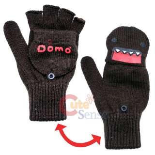 Domo Kun Fingerless Gloves Mitten Cover 2