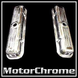 Chrome Pontiac Center Hole Valve Covers 326 350 400 455  