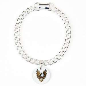   Bracelet Bald Eagle with Feathers Dreamcatcher: Artsmith Inc: Jewelry