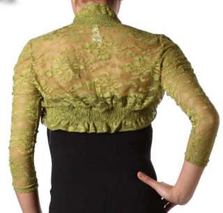   shrug jacket top entirely sheer see through lace black undertop is