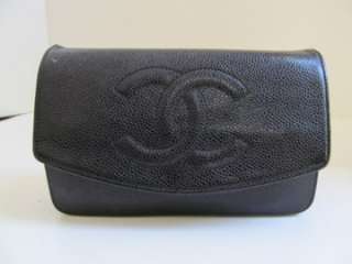   Caviar Leather Shoulder Bag/Purse/Wallet/Clutch W/Chain Strap  