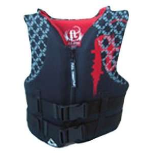   Mens Flex Back Rapid Dry 2X Large Red/Black Marine Vest   Pack of 6