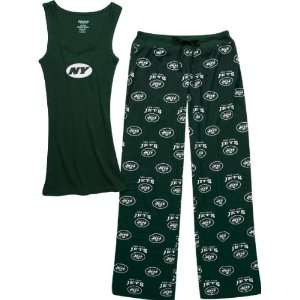 New York Jets Womens Supreme Green Tank Top and Pants Set:  